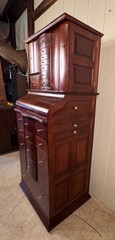 Antique Mahogany Deluxe Model Ransom & Randolph Dental Cabinet Model #35
