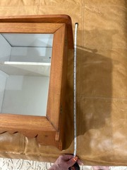 Victorian Farmhouse Antique Oak Medicine or Jewelry Cabinet With 4 Drawers