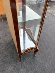 67322 Louis XV Style Curio Display Cabinet with Gilt Ormolu Accents
