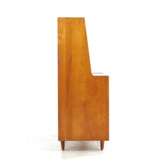 Crawford Furniture Mid Century Maple China Cabinet