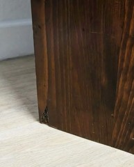 Ethan Allen Antiqued Pine Old Tavern Hutch-Rustic Vintage Shutter Front Shelf