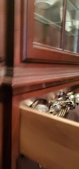 Harden Georgian Style Cherry Breakfront China Cabinet Heirloom Quality