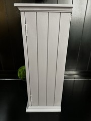 Mason Dixon Gray Farmhouse 3-Shelf Wall Curio Cabinet Glass Door 12×17