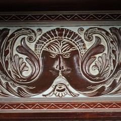 Antique Living Room Cabinet Ethnic Rino Galbiati XX Century Original