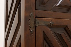 Spanish Vintage Carved Birch Kitchen or Bar Cabinet, Display #56203