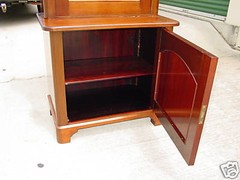 Choice Empire Single Door Mahogany China Display Cabinet
