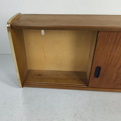 vintage Mid century Scandinavian style teak wood messing medicine apothecary cab