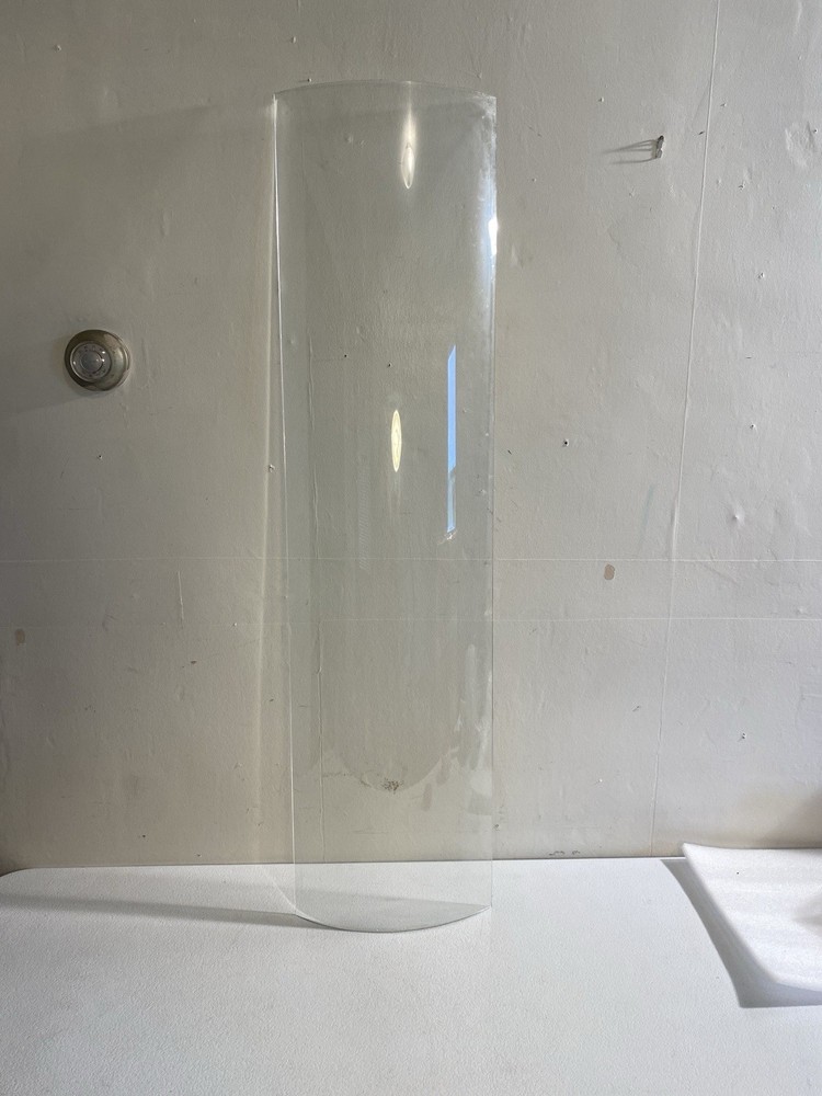 Replacement Glass Piece For Side Of Antique Curved Wooden Curio Cabinet