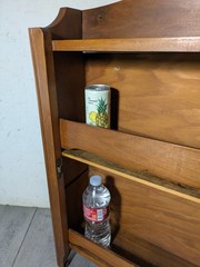 Vintage Rustic Country Wood Wall Medicine Apothecary Cabinet Shelf Mirror Door