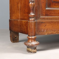 Antique Cupboard Charles X Walnut Drawers Italy XIX Century Original
