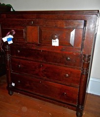 Mahogany Butler Desk Antique Dresser Chest American1880