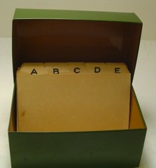 mini green file cabinet 5.5 in x 4 in comes with letter dividers