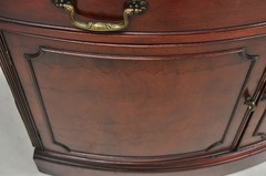 Vintage Morganton Duncan Phyfe Mahogany Bow Front Corner China Cabinet Curio