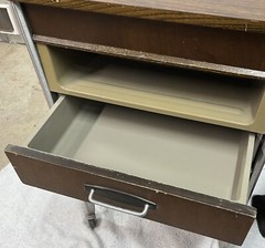 Vintage Mid-Century Hill-Rom Rolling Medical Cabinet – Utility Cart – Table