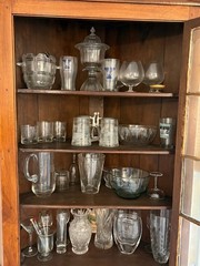 Antique Federal Corner Cupboard Cabinet