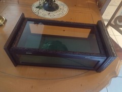 French Wood Glass Showcase