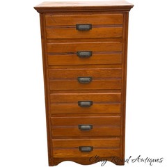 antique country store collectors cabinet softwood dresser American 1880