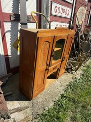 Vintage Keystone Hooser Cabinet Hutch Top