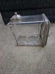 Antique Theo A Kochs Chicago Barber Shop Sterilizer Cabinet Glass & Metal