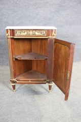 Rare Signed Millet Vernis Martin Paint Decorated French Louis XVI Corner Cabinet