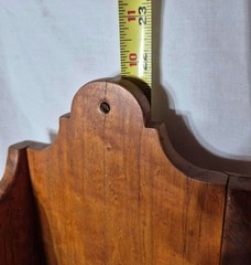 1800’s Antique Rare Birdseye Maple One Drawer Wall Hanging Fireplace Match Safe