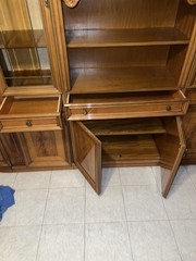 vintage cabinets and cupboards with curved glass doors curved wood doors