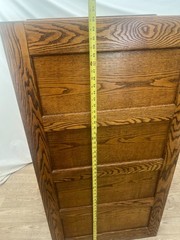 Antique Yawman and Erbe Tiger Oak Vertical File Cabinet Arts and Crafts c1910