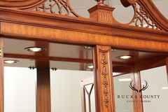 Henkel Harris Georgian Style Mahogany Display Case Cabinet