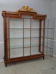 69783: COLOMBO MOBILI Italian Biedermeier Style Curio Display Cabinet