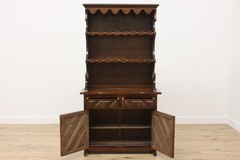 Spanish Vintage Carved Birch Kitchen or Bar Cabinet, Display #55817