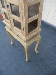 63592 Rustic Primative 2 piece Country Cabinet Curio