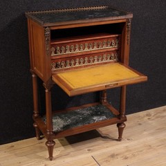 Small French cabinet secretaire desk in wood Empire style 20th century