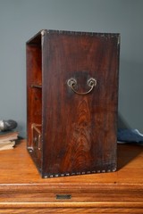 Antique Apothecary Cabinet Wood Drawer Shelf Organizer Vintage Counter Display