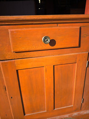 antique corner cupboard cabinet 2pc Farmhouse Country Clean 1800 refinished