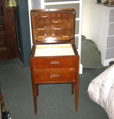 Sewing Cabinet Vintage Storage Furniture by Caswell Runyan VTG Antique