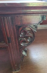 Antique Chinese Rosewood Tea Table Cabinet – VGC – EXQUISITELY CARVED – RARE