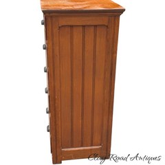 antique country store collectors cabinet softwood dresser American 1880