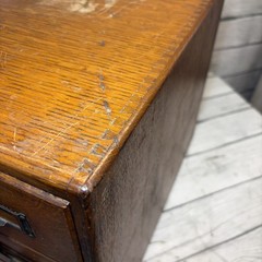 Vintage Six 6 Drawer Library Card Catalog Index File Cabinet Louisiana Purchase