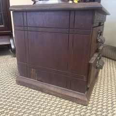 Antique National Cabinet Wood Letter File Drawer Industrial 1884 Morris Chicago