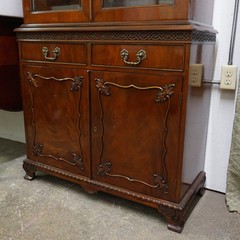 Mahogany showcase Glass doors, wooden drawers, Hand Made
