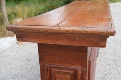 Antique Store Counter Wood Bar Kitchen Island industrial loft vintage tabletop
