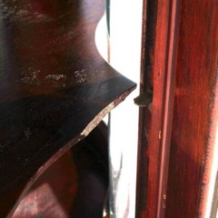 Antique RJ Horner School Mahogany Swell Front China Cabinet C1910
