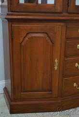 62635: HENKEL HARRIS Cherry Distressed Finish China Cabinet