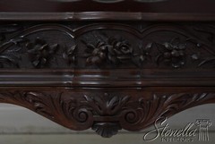 F67609: Antique Victorian Carved Mahogany Curio Display Cabinet