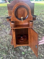 SUPERB Antique “Shop of the Crafter” Liquor Cabinet – Stickley Era!