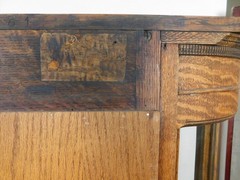 Rare 2 Door Antique Quartersawn Oak Bow Curve Glass China Cabinet Lion Feet