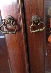 Antique Drexel Corner China Cabinet — Mahogany — circa 1950’s