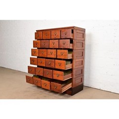Antique Mission Oak Arts & Crafts Card Catalog or File Cabinet, Circa 1900