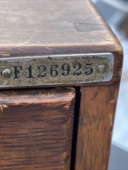 Library Bureau Sole Makers Card Vintage Wood Card Catalog Modified READ