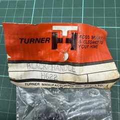 Turner Drawer Cupboard Handle Black Vintage 1950-1960 Retro Brand New in Packet